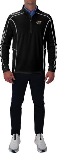 Columbia Minnesota Wild Golf Men's Casual Lightweight Shotgun Pullover in Kuwait