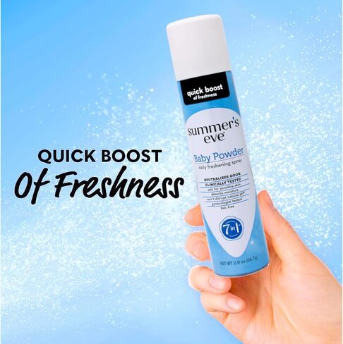 SUMMER'S EVE Feminine Deodorant Spray-Baby Powder-2 oz, 2 ct (Quantity of 4) in Saudi Arabia