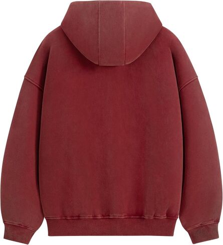 Aelfric Eden Zip Up Hoodie Acid Wash hooded Sweatshirts Oversized Vintage Cotton Fleece Jackets Heavyweight Unisex in Saudi Arabia