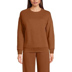 Lands' End Women's Serious Sweats Relaxed Long Sleeve Crew Neck Sweatshirt in Saudi Arabia