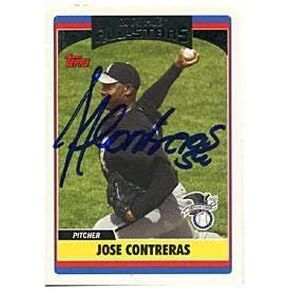 خوسيه كونتريراس موقعة/موقعة 2006 بطاقة Topps - بطاقات البيسبول الموقعة in Kuwait