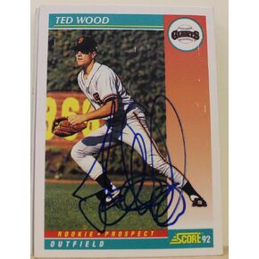 Ted Wood San Francisco Giants Autographed 1992 Score Card #768. This item comes with a certificate of authenticity from Autograph-Sports. Autographed - MLB Autographed Baseball Cards in Kuwait