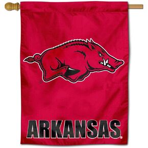 Arkansas Razorbacks House Flag Banner in Kuwait