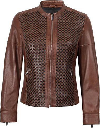 السترات الجلدية fjackets للنساء - سيرة صغيرة من Lambskin Leather Women in Kuwait