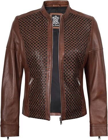 السترات الجلدية fjackets للنساء - سيرة صغيرة من Lambskin Leather Women in Kuwait