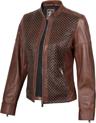 السترات الجلدية fjackets للنساء - سيرة صغيرة من Lambskin Leather Women in Kuwait