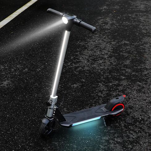 BIIST Foldable Electric Scooter for Kids, with LED Front Head Lights, Bar Lights, Shining Pedal Lights, LED Display, Dual Brakes 150W Motor Kids Electric Scooter， UL2272 Approved in Saudi Arabia