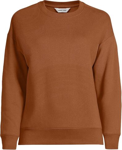 Lands' End Women's Serious Sweats Relaxed Long Sleeve Crew Neck Sweatshirt in Saudi Arabia