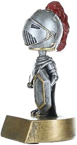 جائزة Decade Awards Knight Bobblehead Mascot Trophy - بطول 15.24 سم | جائزة الفارس المحفور - خصصها الآن in Saudi Arabia
