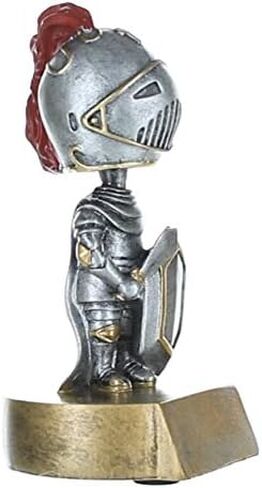 جائزة Decade Awards Knight Bobblehead Mascot Trophy - بطول 15.24 سم | جائزة الفارس المحفور - خصصها الآن in Saudi Arabia