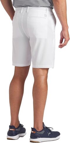 شورت PUMA Golf للرجال 101 سادة، 9 بوصة، أبيض متوهج، 38 in Saudi Arabia