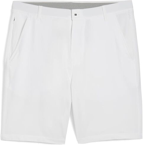 شورت PUMA Golf للرجال 101 سادة، 9 بوصة، أبيض متوهج، 38 in Saudi Arabia