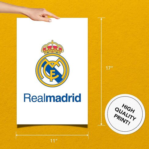 ملصق Desert Cactus Real Madrid FC، لوس بلانكوس مدريديستاس لكرة القدم، مقاس 11 × 17 بوصة، ديكور غرفة المكتب، معدات المعجبين الرسمية (11 × 17 بوصة، الإصدار أ) in Saudi Arabia