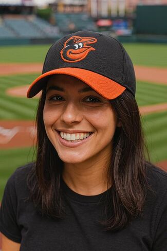 قبعة Baltimore MVP ذات لونين مرخصة رسميًا، شعار الفريق الكلاسيكي، قبعة منظمة مطرزة قابلة للتعديل in Saudi Arabia