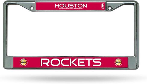إطار من الكروم الفضي مقاس 12 بوصة × 6 بوصة من Rico Industries NBA مع ملصق ملحق للسيارة/الشاحنة/سيارات الدفع الرباعي in Kuwait
