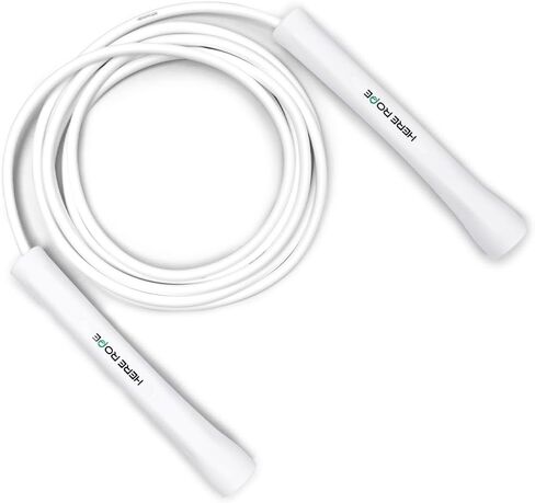 HEREROPE Adjustable 5mm PVC Jump Rope for Fitness, Durable Skipping Rope with Unbreakable Handles, Non-Kinking Jump Ropes for Men & Women Training Indoor & Outdoor in Saudi Arabia