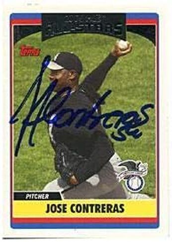خوسيه كونتريراس موقعة/موقعة 2006 بطاقة Topps - بطاقات البيسبول الموقعة in Saudi Arabia