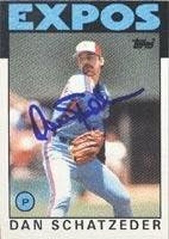 Dan Schatzeder Montreal Expos 1986 Topps Autographed Card. This item comes with a certificate of authenticity from Autograph-Sports. Autographed - MLB Autographed Baseball Cards in Saudi Arabia