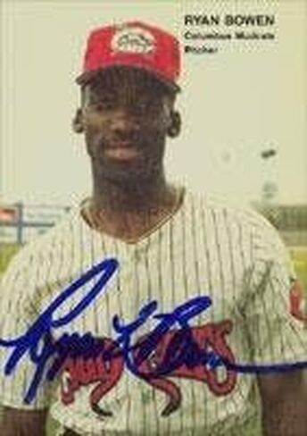 Ryan Bowen Columbus Mudcats - Pirates Affiliate 1990 أفضل البطاقات بطاقة موقعة - بطاقة الدوري الثانوية. يأتي هذا المنتج مع شهادة الأصالة من Autograph-Sports. موقعة - البيسبول in Saudi Arabia