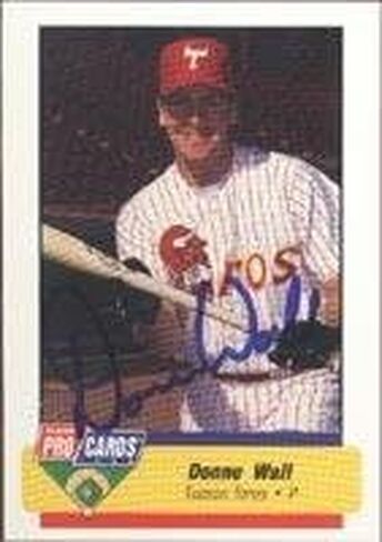 Donne Wall Tucson Toros - Astros Affiliate 1994 Fleer Pro Cards Autographed Card - Minor League Card. This item comes with a certificate of authenticity from Autograph-Sports. Autographed - Baseball in Saudi Arabia