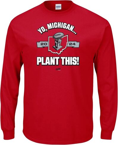 Smack Apparel Yo, Michigan.. Plant This! T-Shirt for Ohio State College Fans (SM-5XL) in Saudi Arabia