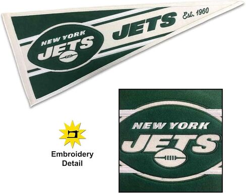 راية WinCraft New York Jets مطرزة ومخيطة in Saudi Arabia