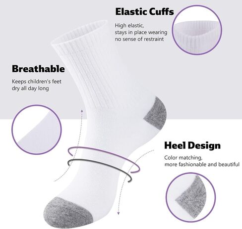 20 Pairs Cotton Crew Socks for Women Socks Women Size 5-9/9-11, Breathable Thin Athletic Socks In Bulk in Saudi Arabia