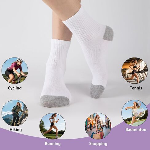 20 Pairs Cotton Crew Socks for Women Socks Women Size 5-9/9-11, Breathable Thin Athletic Socks In Bulk in Saudi Arabia