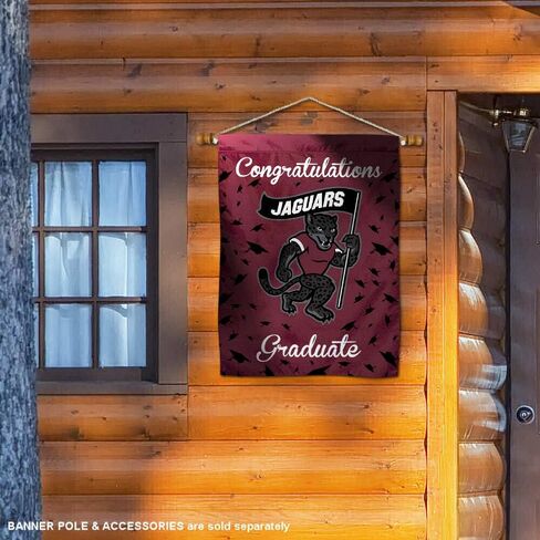 Texas A&M San Antonio Jaguars College Graduation Gift Banner Flag in Saudi Arabia