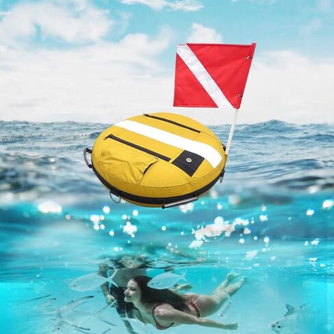 Diving Buoy Float with Dive Flag, Diver Gear Equipment for Diving in Saudi Arabia