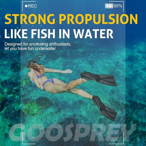 Mask Fins Snorkeling Gear for Adults Men Women, Swim Goggles 185° Panoramic View Diving Mask Anti-Fog Anti-Leak&Dry Top Snorkel and Dive Flippers with Gear Bag for Snorkeling Swimming in Saudi Arabia