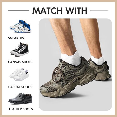 10-20 Pairs Athletic Ankle Socks for Men Breathable Low Cut Running Socks Cushioned Moisture Wicking for Sport Traveling in Saudi Arabia