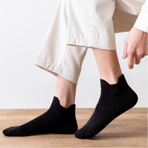 10-20 Pairs Athletic Ankle Socks for Men Breathable Low Cut Running Socks Cushioned Moisture Wicking for Sport Traveling in Saudi Arabia