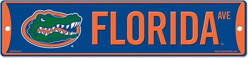 Rico Industries NCAA Florida Gators Slogan The Swamp 4" X 17" Plastic Street Sign in Saudi Arabia