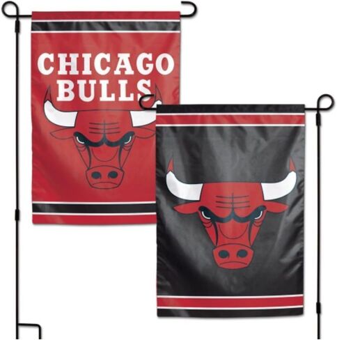 WinCraft NBA Chicago Bulls 12.5" x 18" Inch 2-Sided Garden Flag Logo in Saudi Arabia