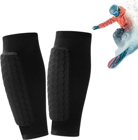 Ski Shin Guards, Ski Guards Socks, Breathable Elastic Anti-Collision Leggings for Skiing in Saudi Arabia