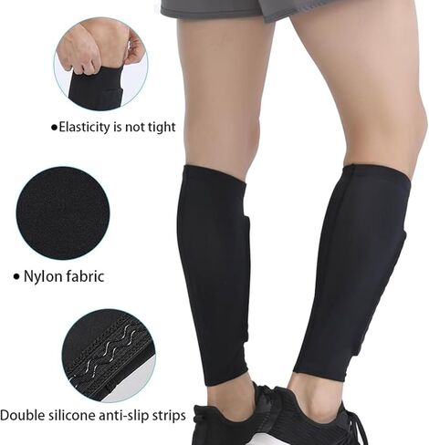 Ski Shin Guards, Ski Guards Socks, Breathable Elastic Anti-Collision Leggings for Skiing in Saudi Arabia