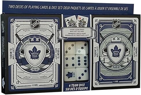 Toronto Maple Leafs Two Decks of Playing Cards & Dice Set in Saudi Arabia