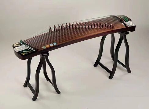 LANDTOM عالي المستوى Dalbergia cochinchinensis (酸枝木) خشب (实木) Travel Guzheng (135 سم) مع لوحة حريرية للبالغين / الأطفال / كبار / متوسط ​​/ مبتدئ (أ) (أ) in Saudi Arabia