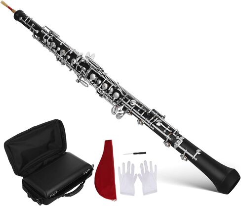 Professional Oboe Instrument Key c Semi-automatic Mechanism High Pitch Accurate Tuning for Orchestra Symphony Practice Performance Comfortable Grip Fine Tuning Accessories Pack in Saudi Arabia