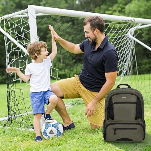 حقيبة ظهر لكرة القدم للشباب من GMAK، حقيبة كرة قدم مع حجرة للكرة/الأحذية لكرة القدم/كرة السلة/VB، حزمة تدريب خفيفة الوزن in Saudi Arabia