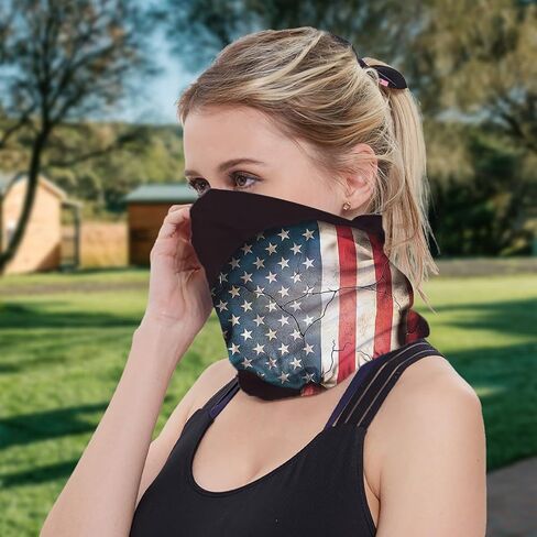 Scary Smile Cooling Neck Gaiter Face Mask Lightweight Sun Protection Bandana Multifunctional Outdoor Headwear Cycling Hiking in Saudi Arabia