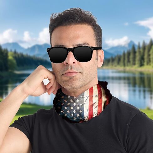 Scary Smile Cooling Neck Gaiter Face Mask Lightweight Sun Protection Bandana Multifunctional Outdoor Headwear Cycling Hiking in Saudi Arabia