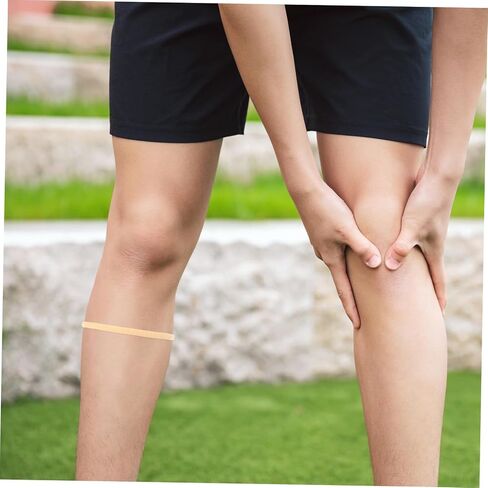 2pcs Silicone Knee Strap Support for Patellar Tendon Elastic Brace for Running Basketball and Soccer Breathable Stabilizer Bands for Men and Women in Saudi Arabia