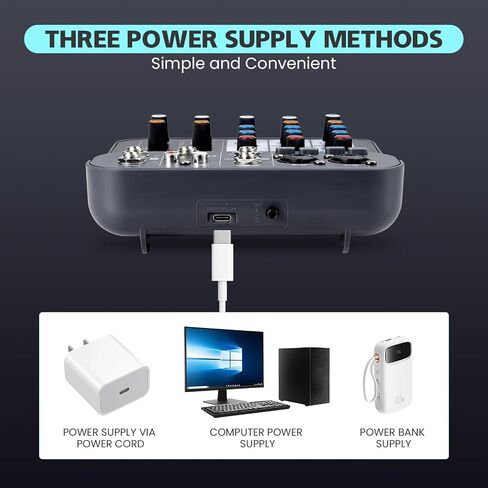 خلاط صوت دي جي 4 قنوات، لوحة صوت خلاطات دي جي، لوحة خلاط الصوت XLR 1/4 بوصة، مدخل كمبيوتر BT USB MP3، 48 فولت طاقة فانتوم ستيريو كاريوكي DJ Studio Streaming KTV Stage in Kuwait