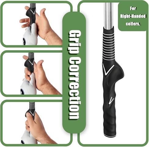 Retractable Golf Swing Trainer & Golf Grip Trainer for Warm-up, Right-Handed Golf Training Aid with Strength & Tempo Practice, Indoor Golf Club for Chipping and Hitting in Saudi Arabia