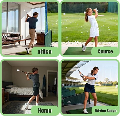 Retractable Golf Swing Trainer & Golf Grip Trainer for Warm-up, Right-Handed Golf Training Aid with Strength & Tempo Practice, Indoor Golf Club for Chipping and Hitting in Saudi Arabia