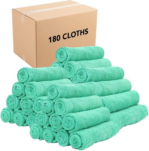 Arkwright Microfiber Gym Towel - Pack of 12 - Super Soft, Quick Dry Workout Sweat Towels, 300 GSM Lightweight & Absorbent for Sports, Working Out, Yoga, and Spa, 16 x 27 in, Black in Kuwait