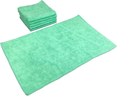 Arkwright Microfiber Gym Towel - Pack of 12 - Super Soft, Quick Dry Workout Sweat Towels, 300 GSM Lightweight & Absorbent for Sports, Working Out, Yoga, and Spa, 16 x 27 in, Black in Kuwait