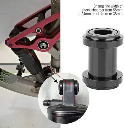 VGEBY Bushing Rear Shock Mount Hardware, Aluminium Alloy Shock Absorber Adapter Accessory(24 * 8mm) Rear Shock Mounting Hardware Rear Shock Mounting Hardware 8Mm Rear in Saudi Arabia